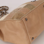 Chanel Patchwork Shoulder Bag Beige DSHW