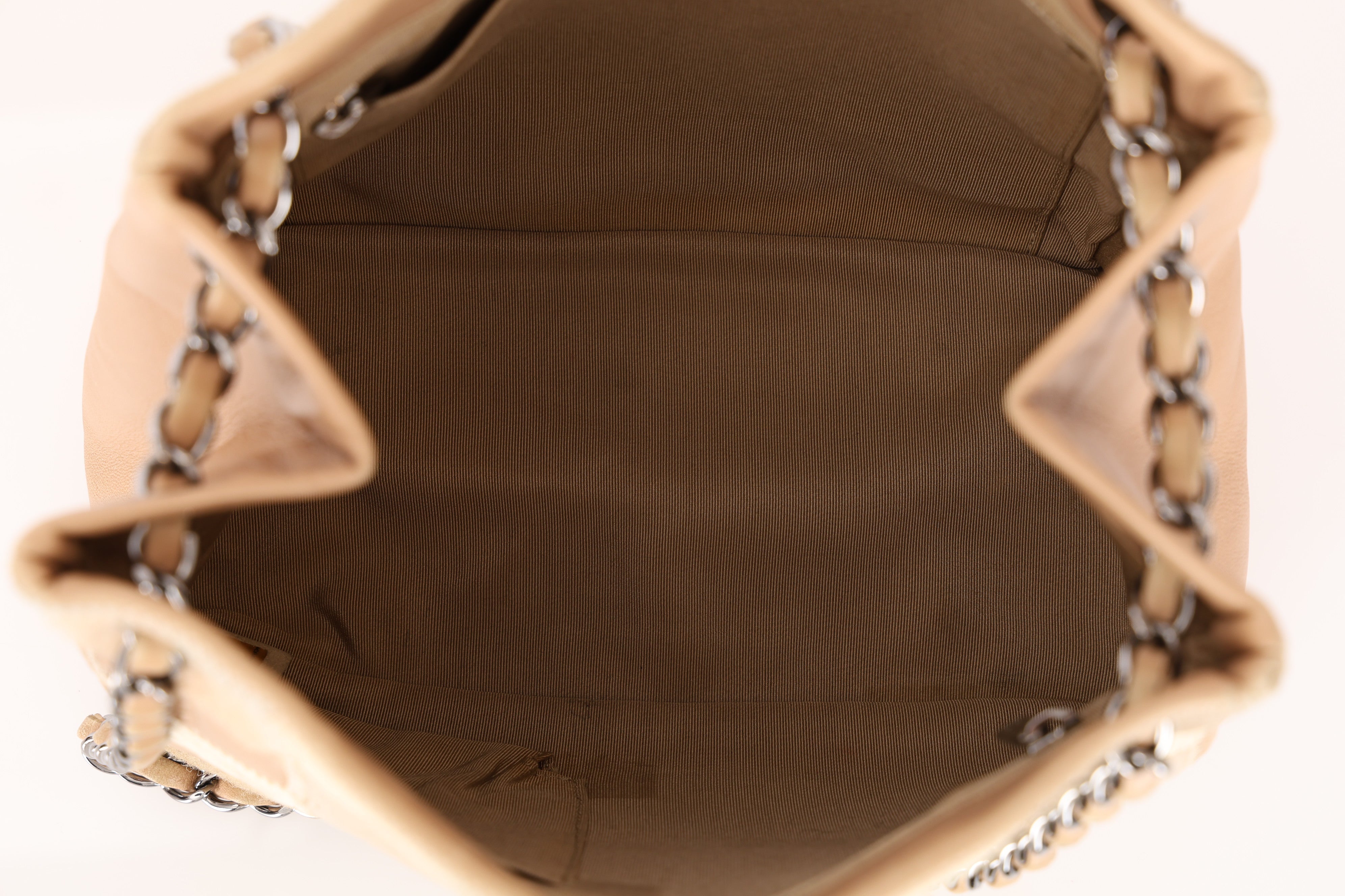 Chanel Patchwork Shoulder Bag Beige DSHW
