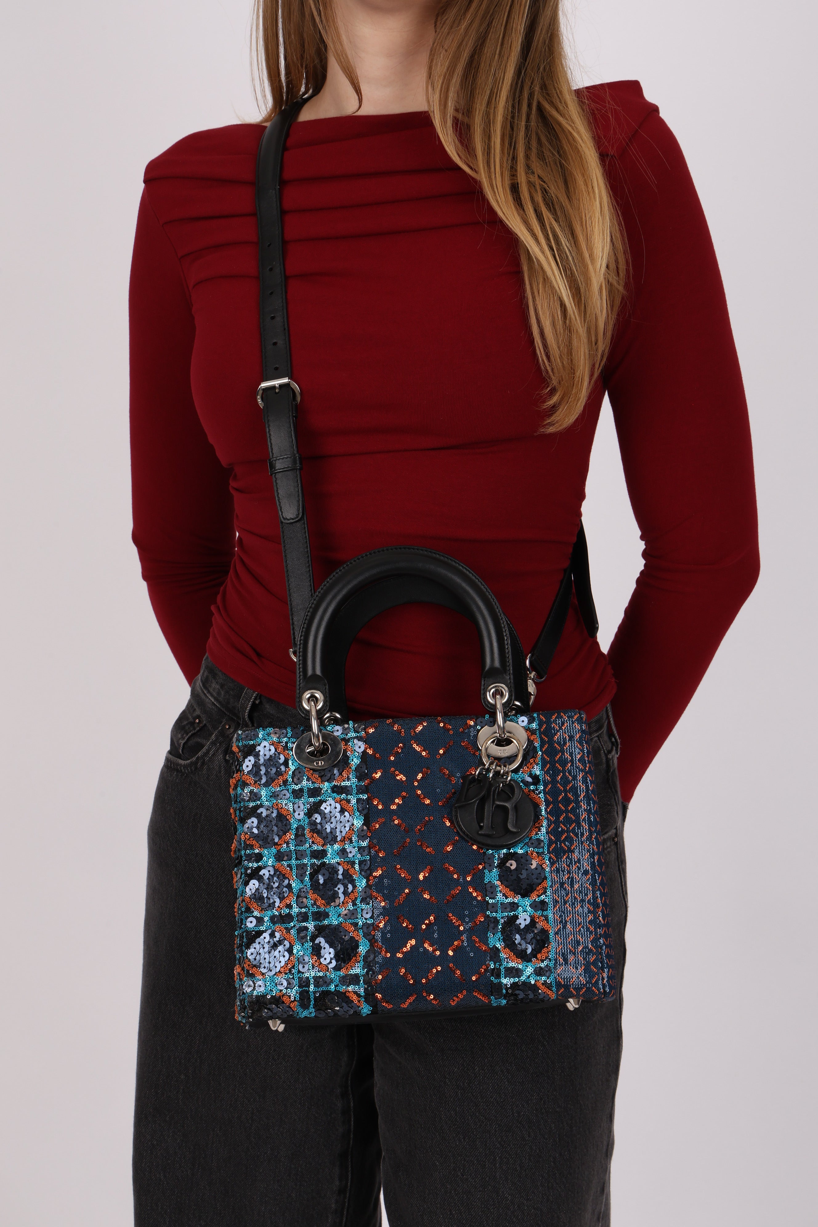 Dior x Peter Lindbergh Medium Lady Bag Sequin Embellished