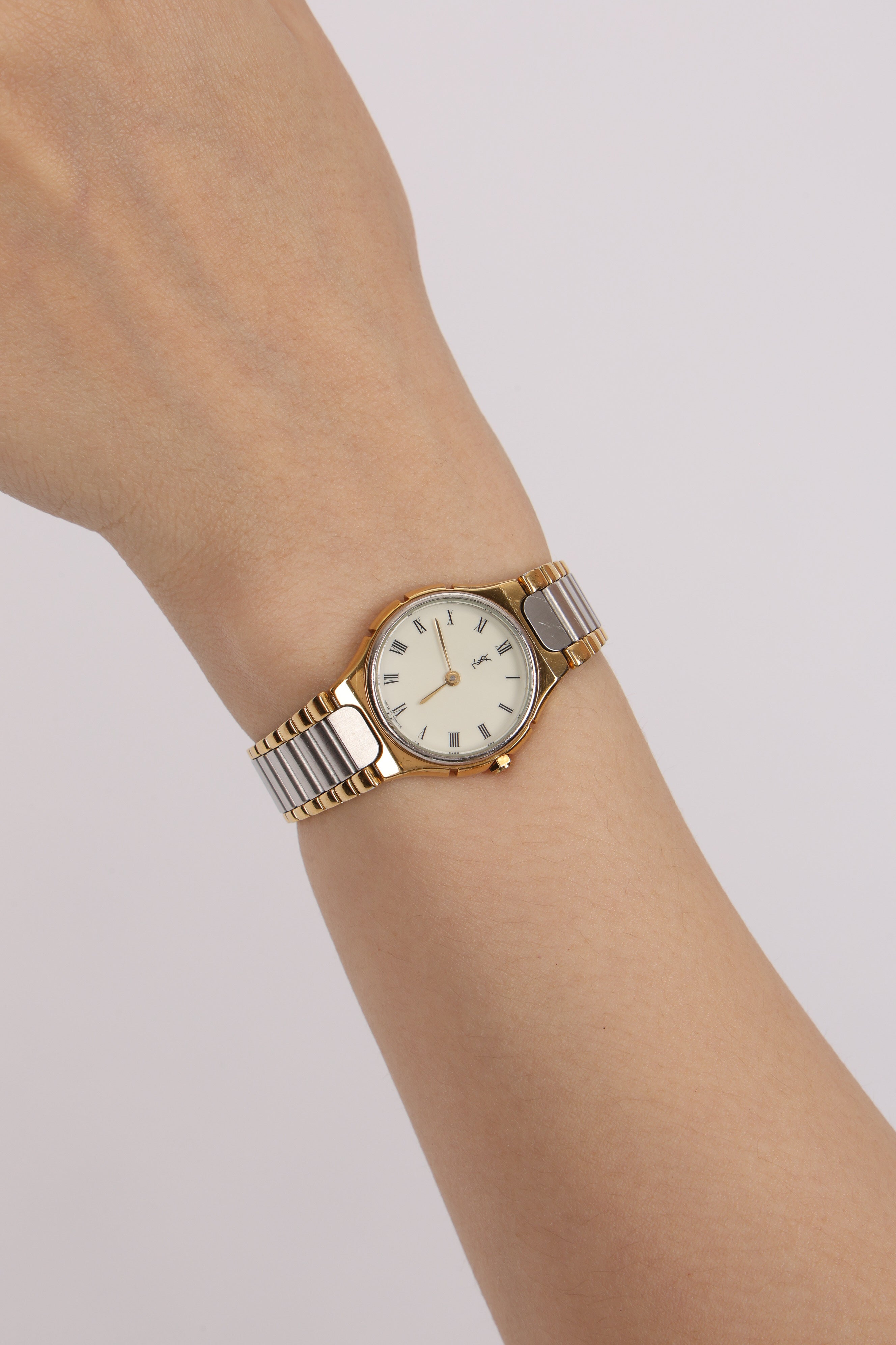 Saint Laurent Oval Gold Watch