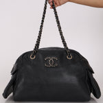 Chanel Multipocket Bowling Bag Black Caviar RHW