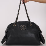 Chanel Multipocket Bowling Bag Black Caviar RHW