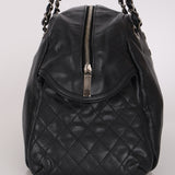 Chanel Multipocket Bowling Bag Black Caviar RHW