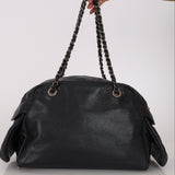 Chanel Multipocket Bowling Bag Black Caviar RHW