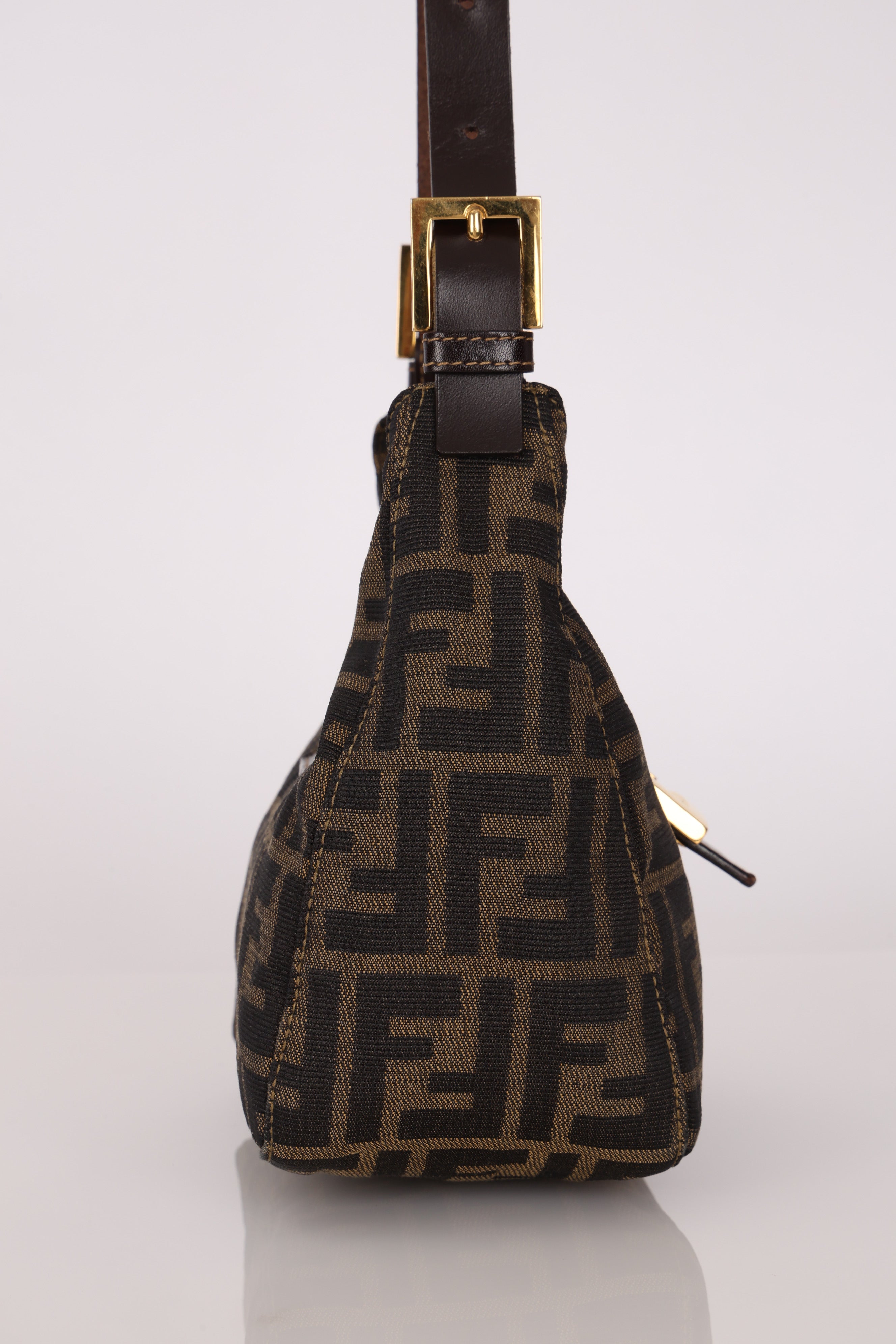 Fendi Zucca Mini Half Moon Bag GHW