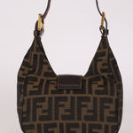 Fendi Zucca Mini Half Moon Bag GHW