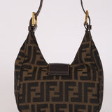 Fendi Zucca Mini Half Moon Bag GHW