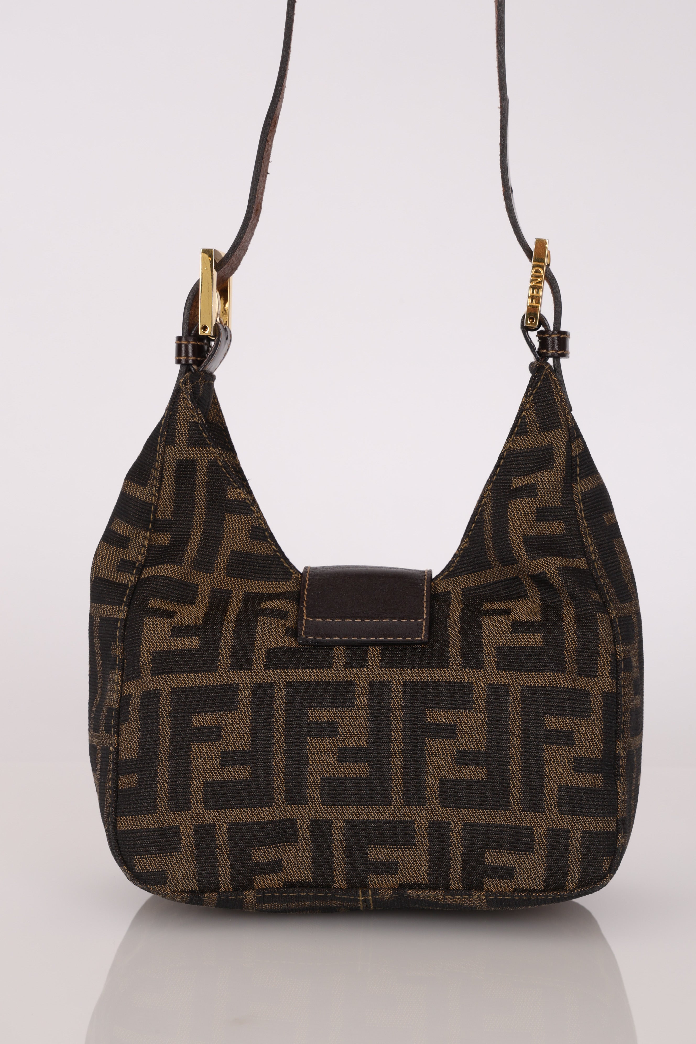 Fendi Zucca Mini Half Moon Bag GHW