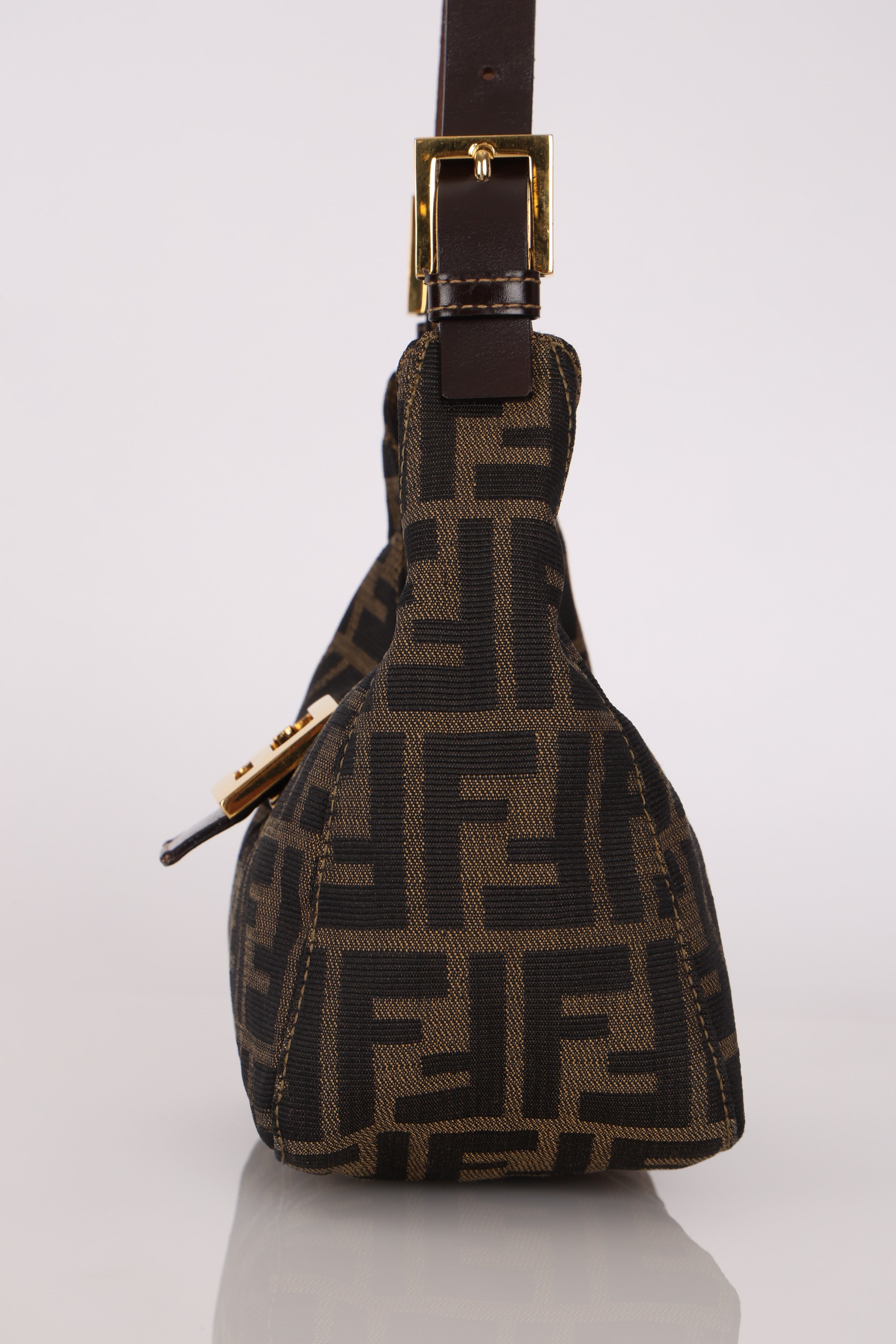 Fendi Zucca Mini Half Moon Bag GHW