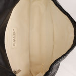 Chanel Perforated Single Flap Black Calfskin SHW