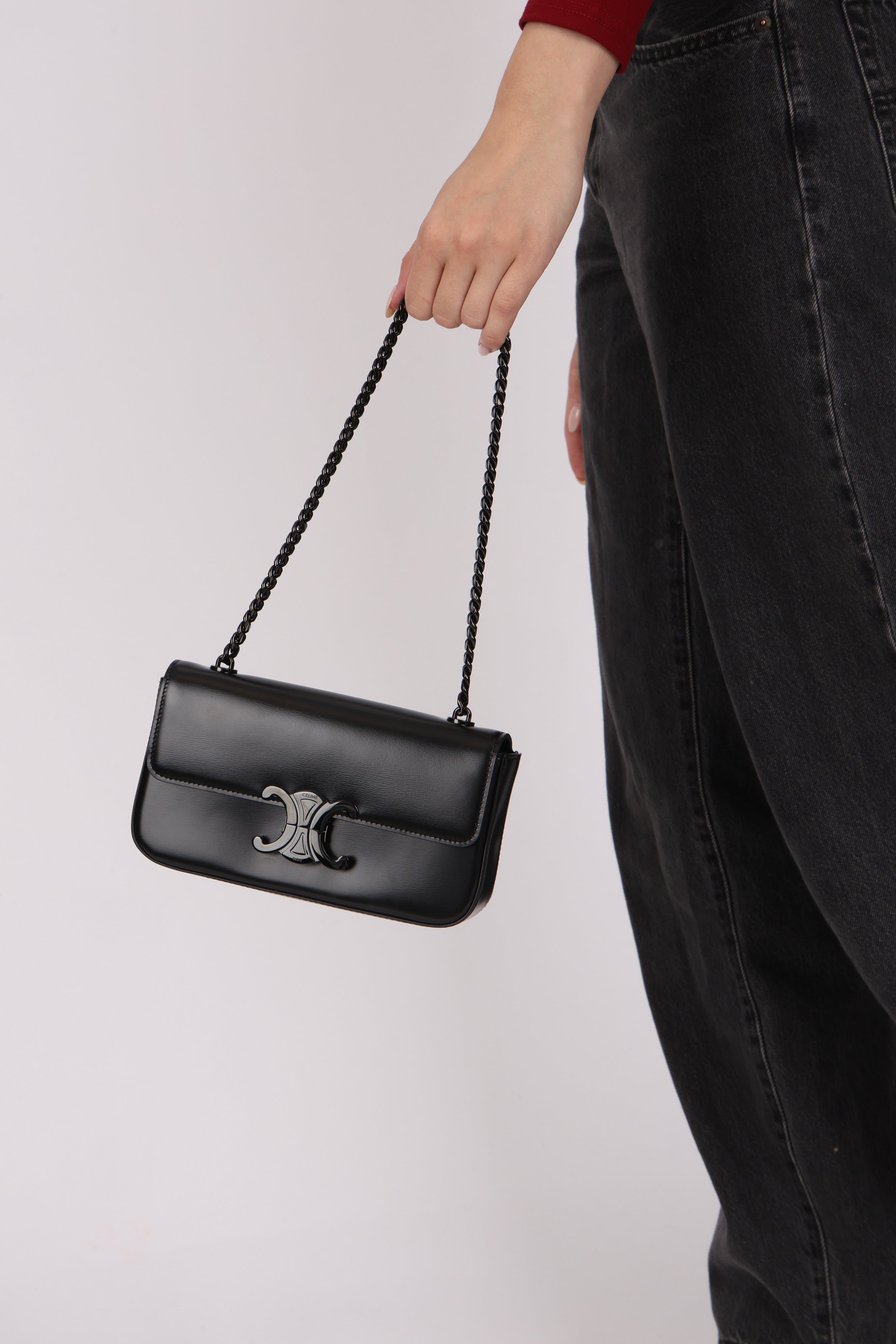 Celine Triomphe Chain Shoulder Bag