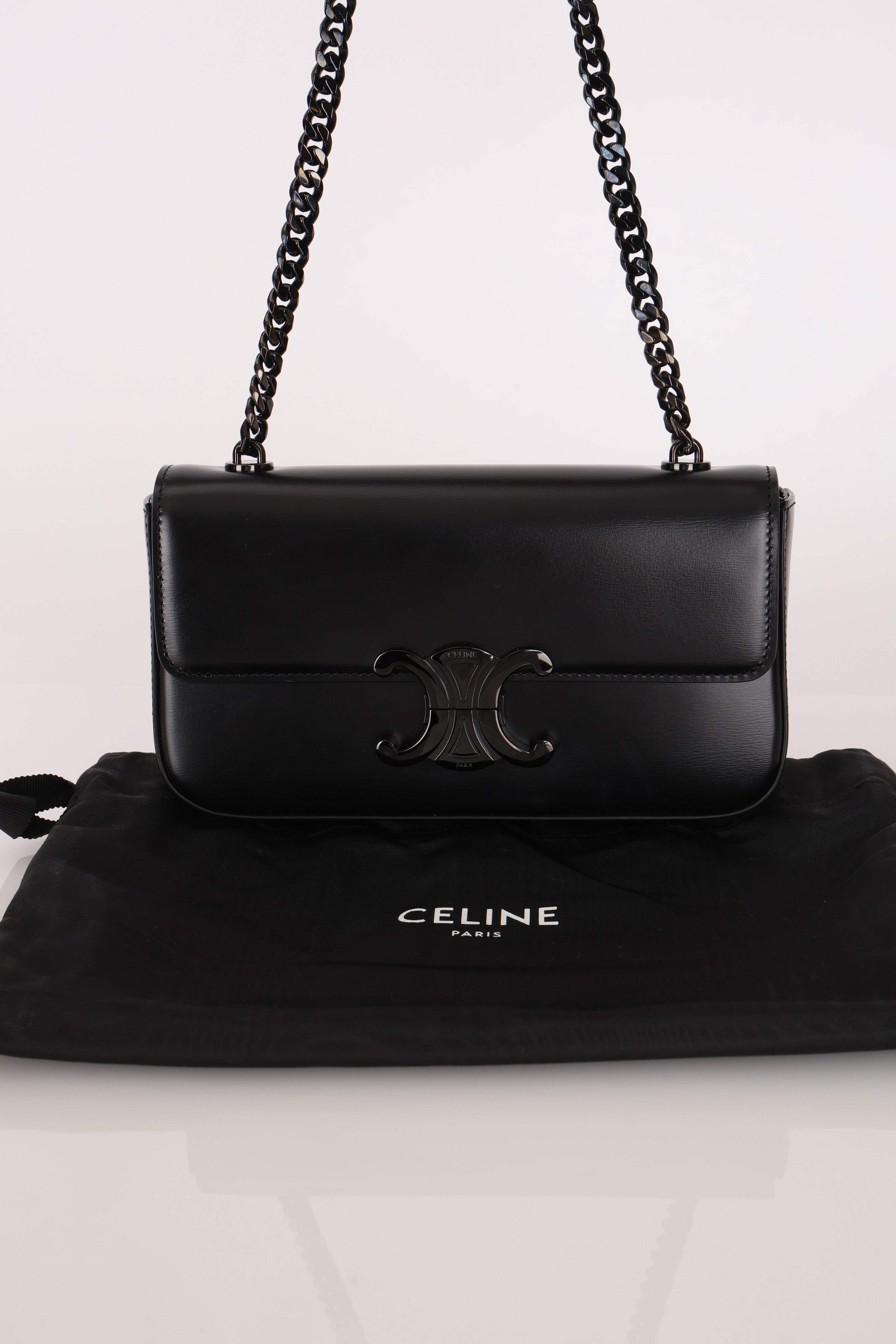 Celine Triomphe Chain Shoulder Bag