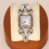 Gucci Silver Diamond Bezel Watch