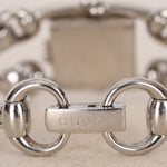 Gucci Silver Diamond Bezel Watch