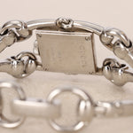 Gucci Silver Diamond Bezel Watch