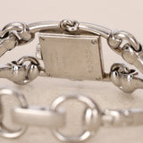 Gucci Silver Diamond Bezel Watch