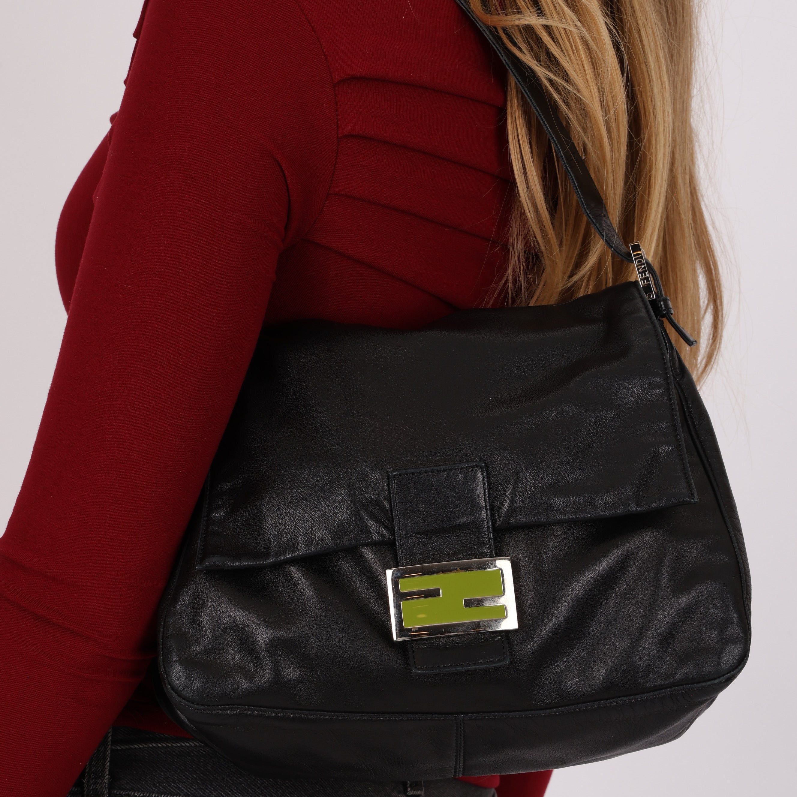 Fendi Leather Mama Baguette Bag
