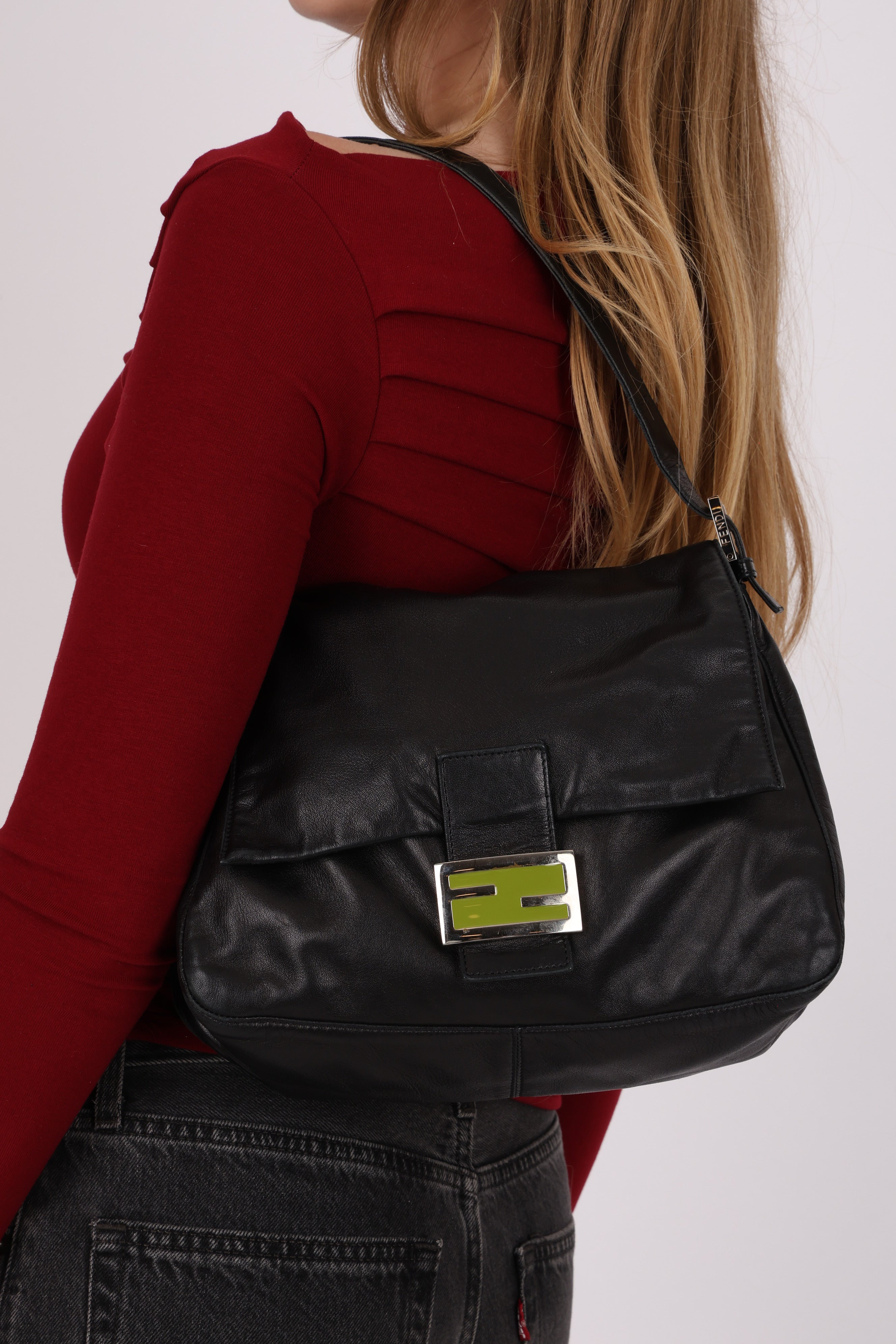 Fendi Leather Mama Baguette Bag