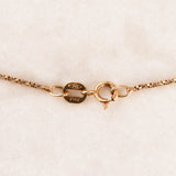18K Yellow Gold Citrine and Diamond Crab Charm Necklace