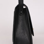 Chanel Kelly Shoulder Bag Black Lambskin 24K GP
