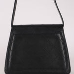Chanel Kelly Shoulder Bag Black Lambskin 24K GP