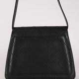 Chanel Kelly Shoulder Bag Black Lambskin 24K GP