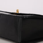 Chanel Kelly Shoulder Bag Black Lambskin 24K GP