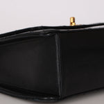 Chanel Kelly Shoulder Bag Black Lambskin 24K GP