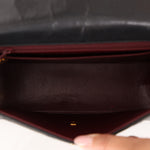 Chanel Kelly Shoulder Bag Black Lambskin 24K GP