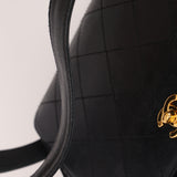 Chanel Kelly Shoulder Bag Black Lambskin 24K GP