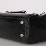 Dior Mini Lady Jeweled Swan Ceramic Effect Deerskin