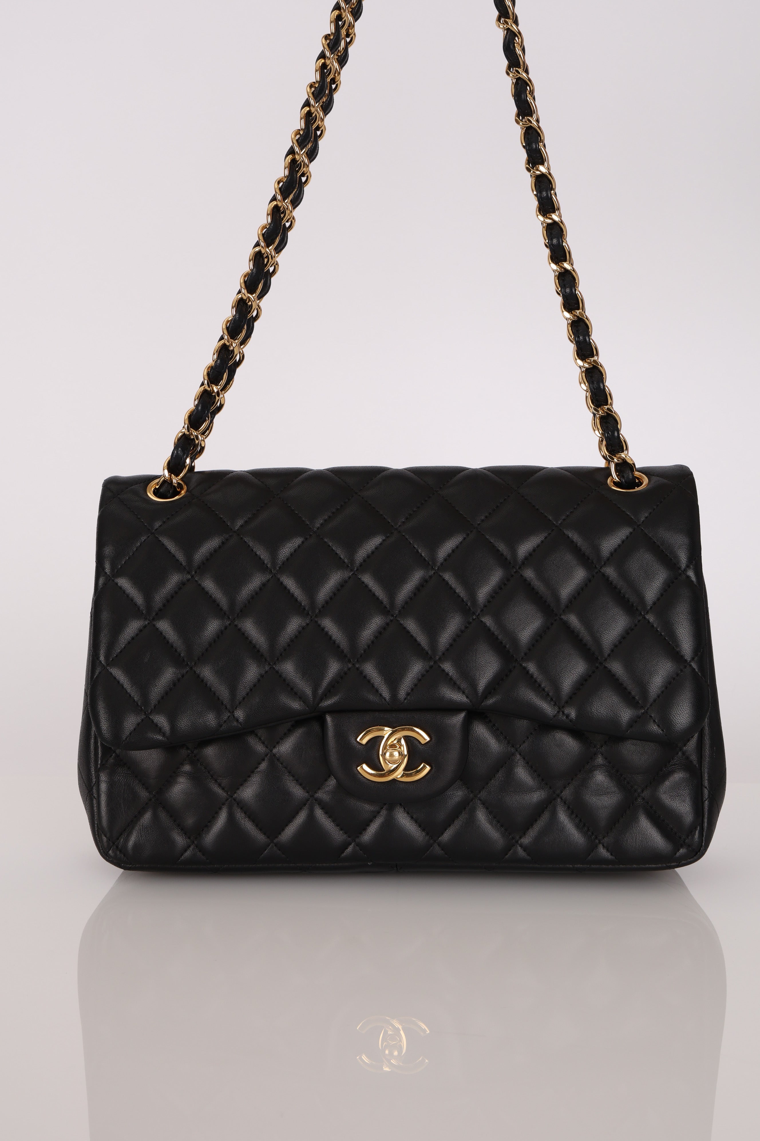 Chanel Jumbo Classic Double Flap Black Lambskin GHW
