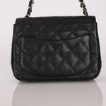 Rare Chanel Mini Square Flap Black Caviar SHW