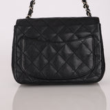 Rare Chanel Mini Square Flap Black Caviar SHW