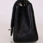 Rare Chanel Mini Square Flap Black Caviar SHW