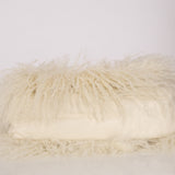 Chanel Shearling Fur Single Flap with 2.55 Mini Pouch White CGHW