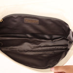 Chanel Shearling Fur Single Flap with 2.55 Mini Pouch White CGHW