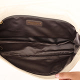 Chanel Shearling Fur Single Flap with 2.55 Mini Pouch White CGHW