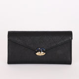 Chanel Thread Around Long Wallet Black Caviar 2018 CGHW