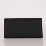 Chanel Thread Around Long Wallet Black Caviar CGHW
