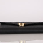 Chanel Thread Around Long Wallet Black Caviar CGHW