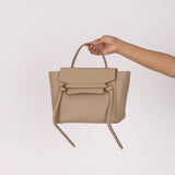 Celine Micro Belt Bag Taupe Grained Calfskin
