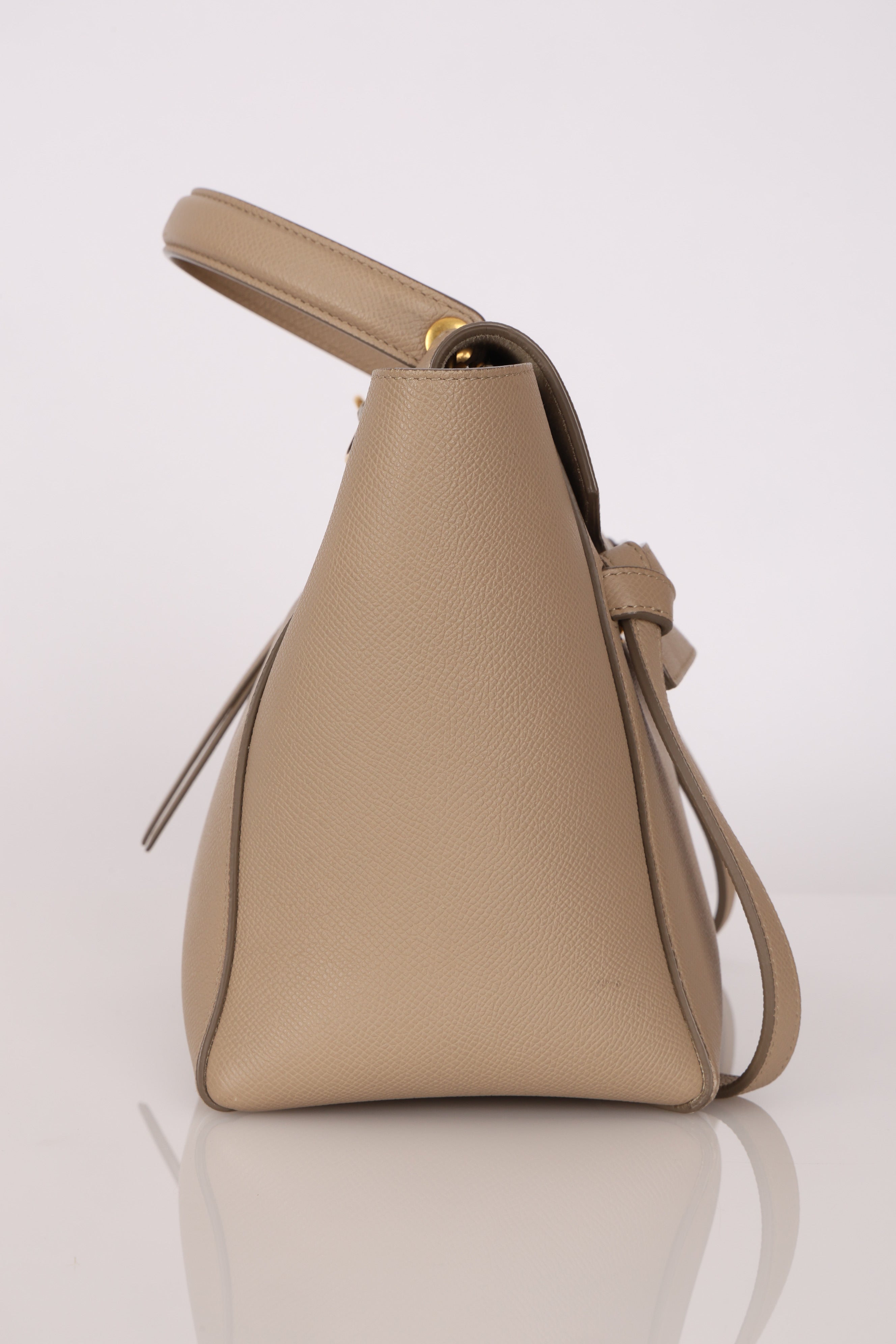Celine Micro Belt Bag Taupe Grained Calfskin