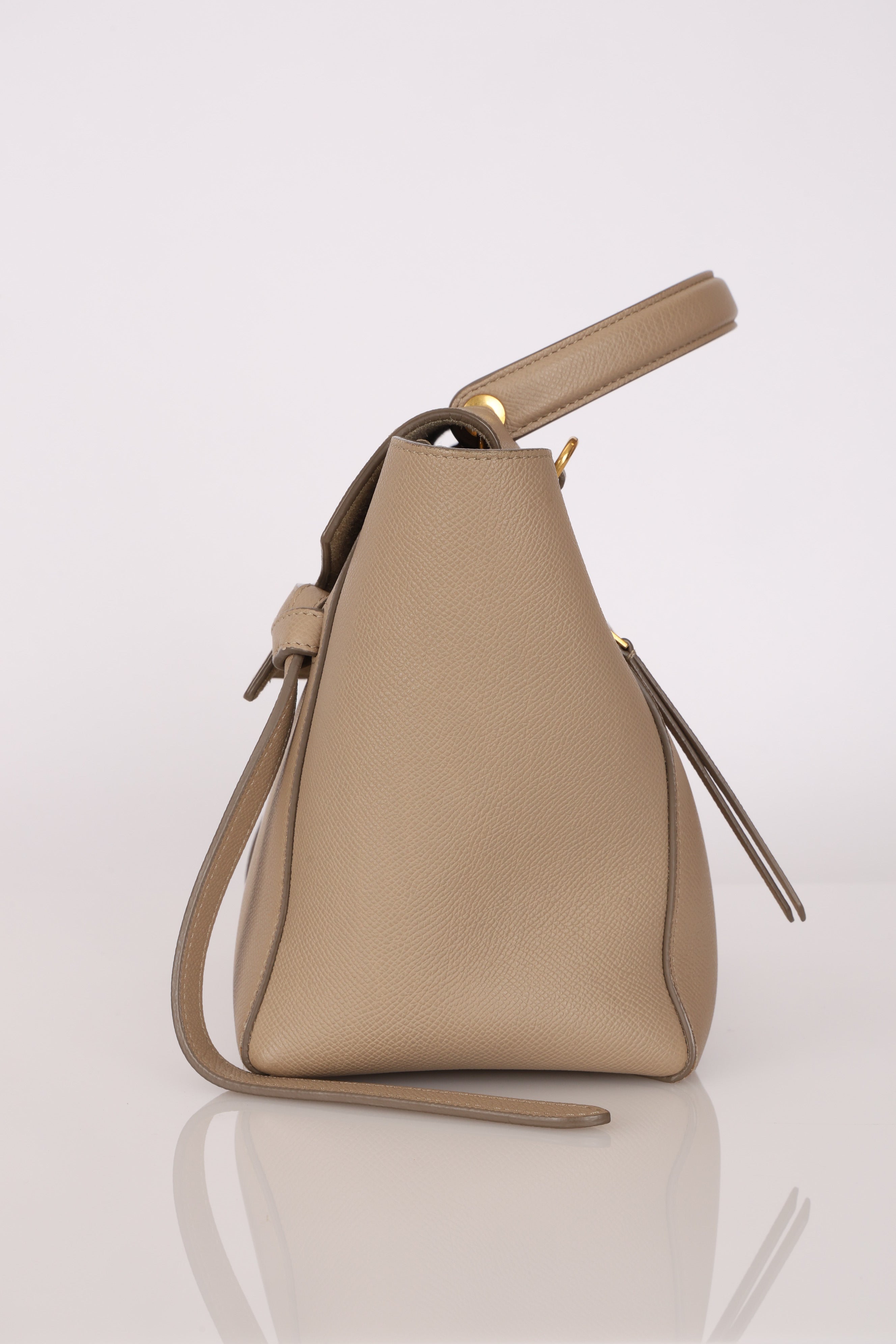 Celine Micro Belt Bag Taupe Grained Calfskin