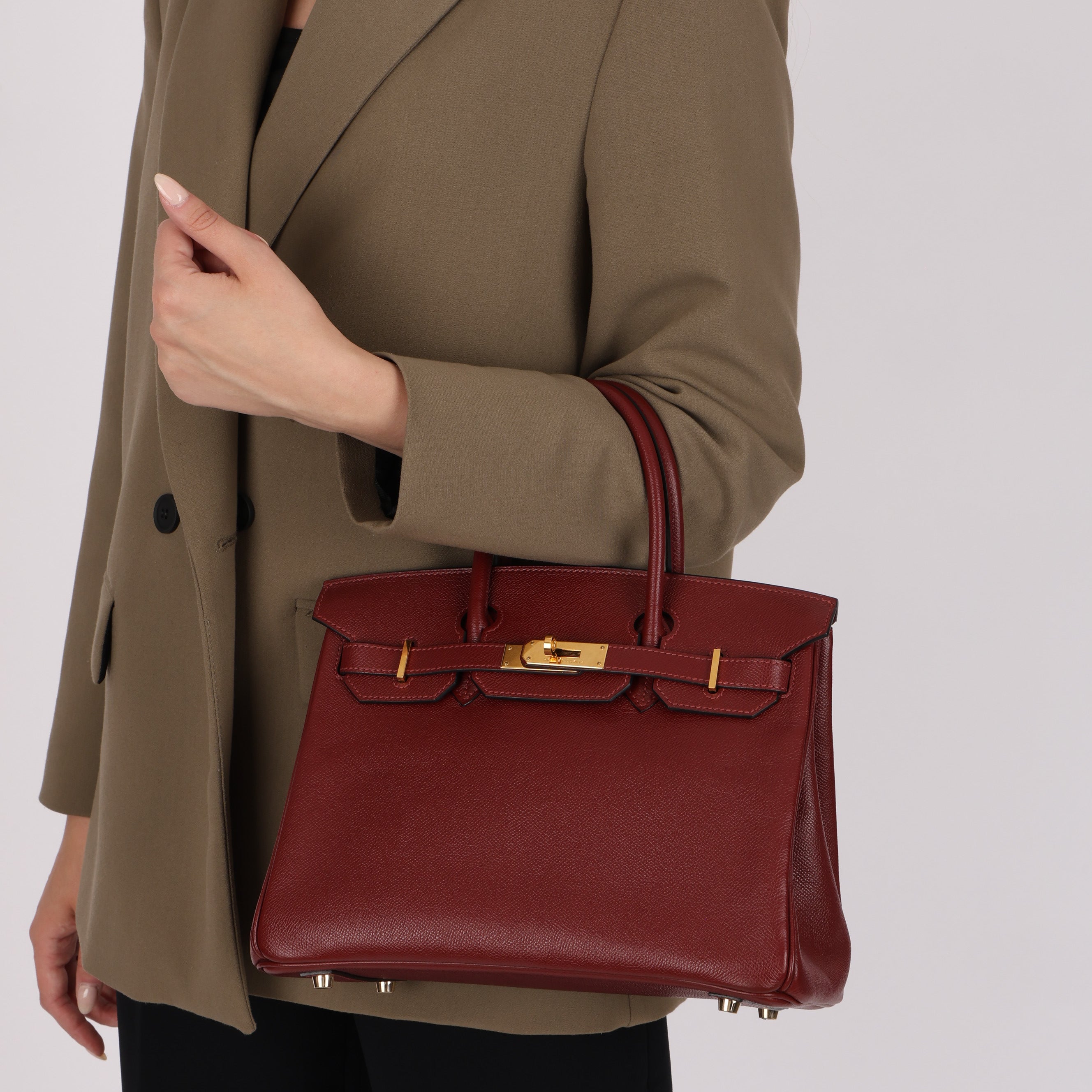 Hermès Birkin 30 Rouge Epsom 2006 GHW