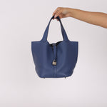 Hermès Picotin 22 Bleu Togo PHW