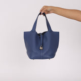 Hermès Picotin 22 Bleu Togo PHW