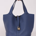 Hermès Picotin 22 Bleu Togo PHW