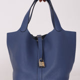 Hermès Picotin 22 Bleu Togo PHW