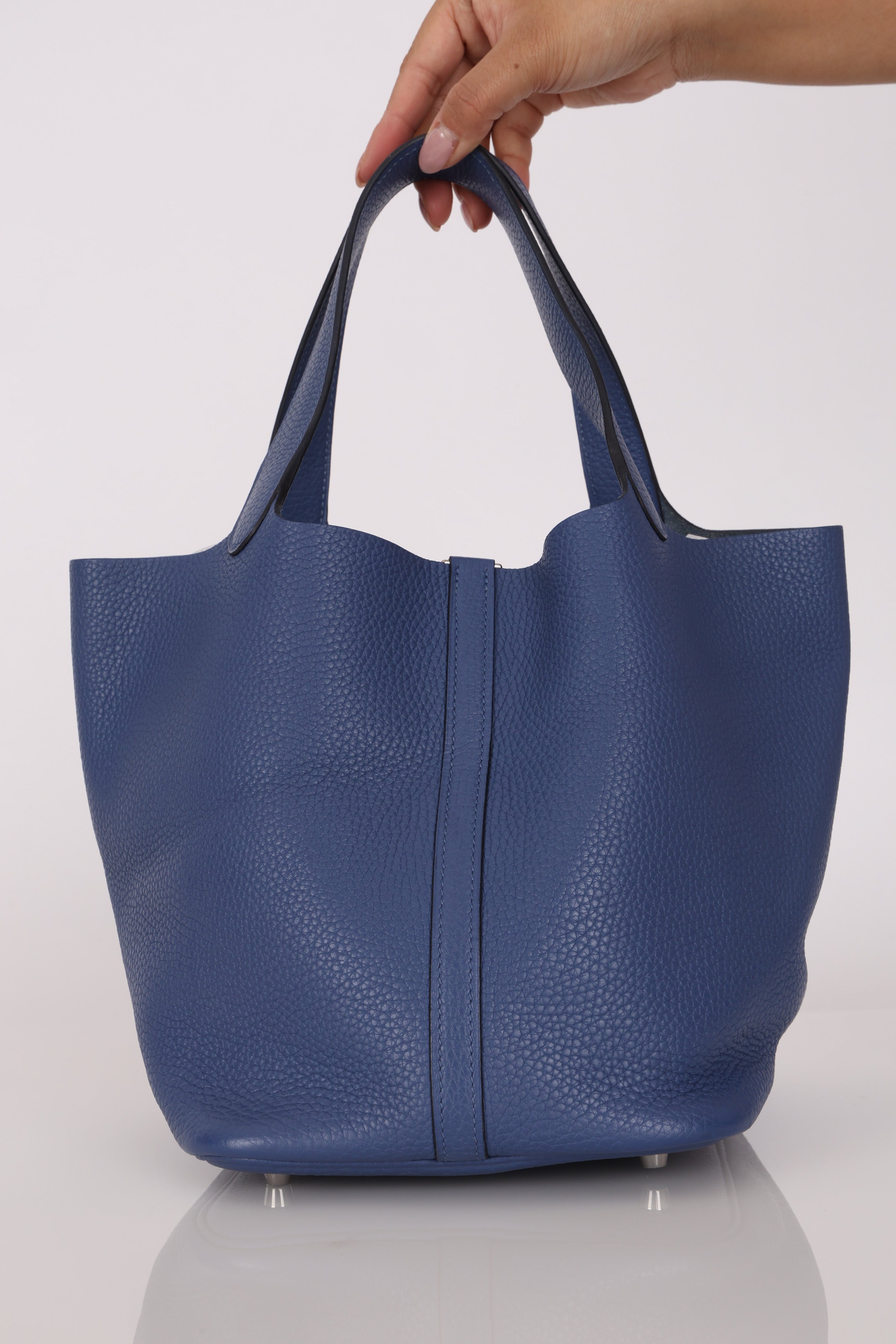 Hermès Picotin 22 Bleu Togo PHW